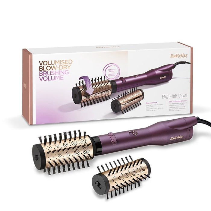 Brosse soufflante rotative BaByliss violette 2 accessoires AS950E